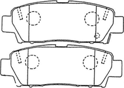 ASVA AKD-1171 - Brake Pad Set, disc brake car-mod.net