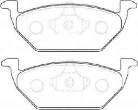 ASVA AKD-1304 - Brake Pad Set, disc brake car-mod.net