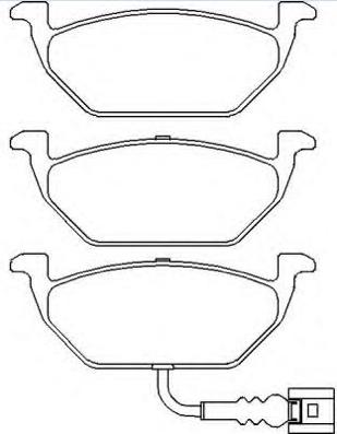 ASVA AKD-1325 - Brake Pad Set, disc brake car-mod.net