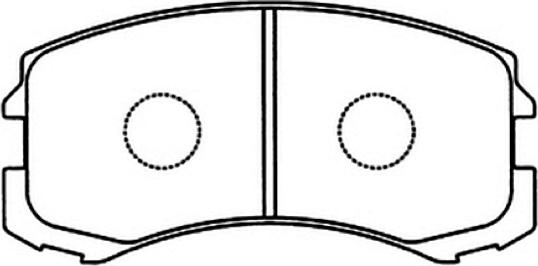 ASVA AKD-1294 - Brake Pad Set, disc brake car-mod.net