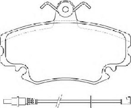 ASVA AKD-1251 - Brake Pad Set, disc brake car-mod.net