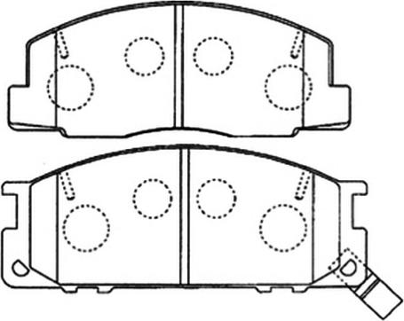 ASVA AKD-1218 - Brake Pad Set, disc brake car-mod.net