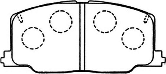 ASVA AKD-1281 - Brake Pad Set, disc brake car-mod.net