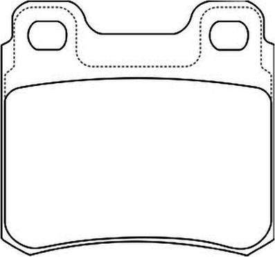 ASVA AKD-1235 - Brake Pad Set, disc brake car-mod.net
