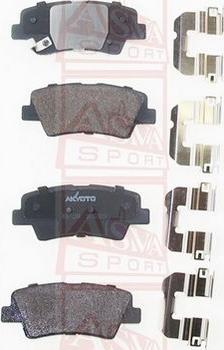 ASVA AKD-12204 - Brake Pad Set, disc brake car-mod.net