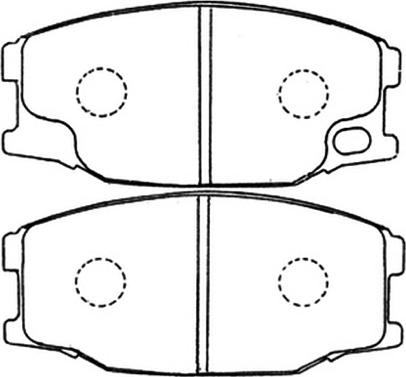 ASVA AKD-3407 - Brake Pad Set, disc brake car-mod.net