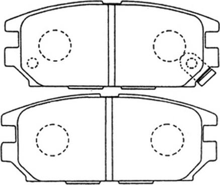 ASVA AKD-3272 - Brake Pad Set, disc brake car-mod.net