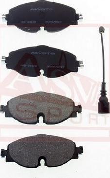 ASVA AKD-23108 - Brake Pad Set, disc brake car-mod.net