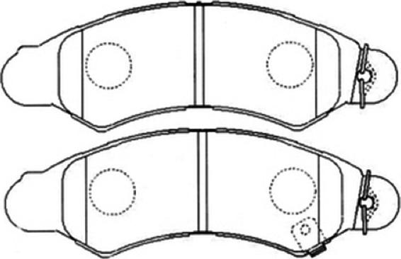 ASVA AKD-7477 - Brake Pad Set, disc brake car-mod.net