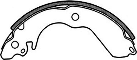 ASVA AKS-6712 - Drum Brake Shoe Set car-mod.net