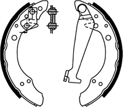 ASVA AKS-0534 - Drum Brake Shoe Set car-mod.net