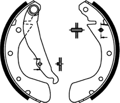 ASVA AKS-0533 - Drum Brake Shoe Set car-mod.net
