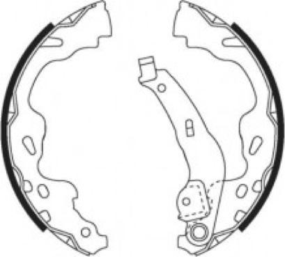 ASVA AKS-0615 - Drum Brake Shoe Set car-mod.net