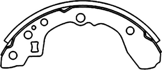 ASVA AKS-11161 - Drum Brake Shoe Set car-mod.net