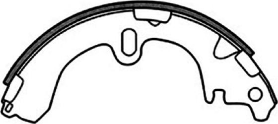 ASVA AKS-2001 - Drum Brake Shoe Set car-mod.net