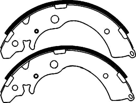 ASVA AKS-2003 - Drum Brake Shoe Set car-mod.net