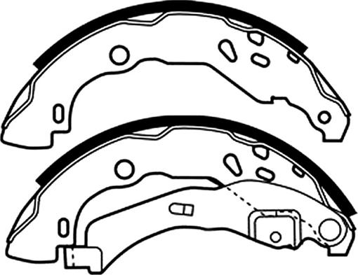 ASVA AKS-2014 - Drum Brake Shoe Set car-mod.net
