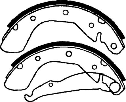 ASVA AKS-2015 - Drum Brake Shoe Set car-mod.net
