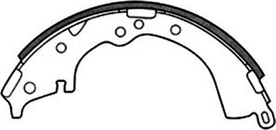 ASVA AKS-2335 - Drum Brake Shoe Set car-mod.net