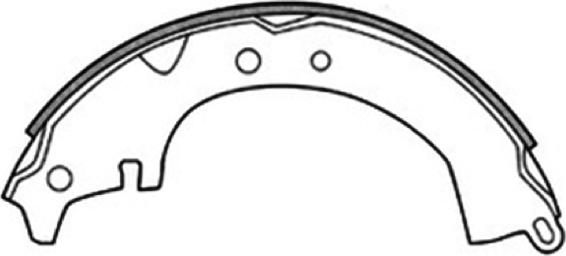 ASVA AKS-2232 - Drum Brake Shoe Set car-mod.net