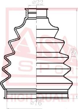 ASVA ASBT-Z36 - Bellow, drive shaft car-mod.net