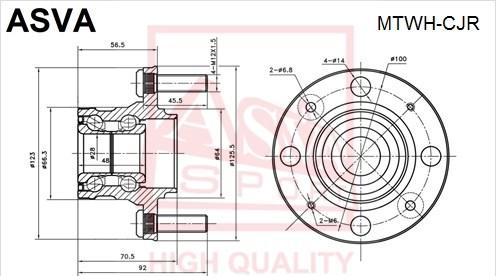 ASVA MTWH-CJR - Wheel Hub car-mod.net