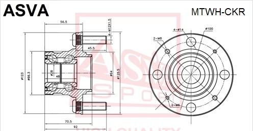 ASVA MTWH-CKR - Wheel Hub car-mod.net
