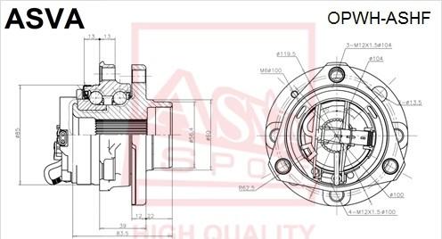 ASVA OPWH-ASHF - Wheel Hub car-mod.net