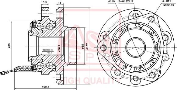 ASVA OPWH-VCF - Wheel Hub car-mod.net