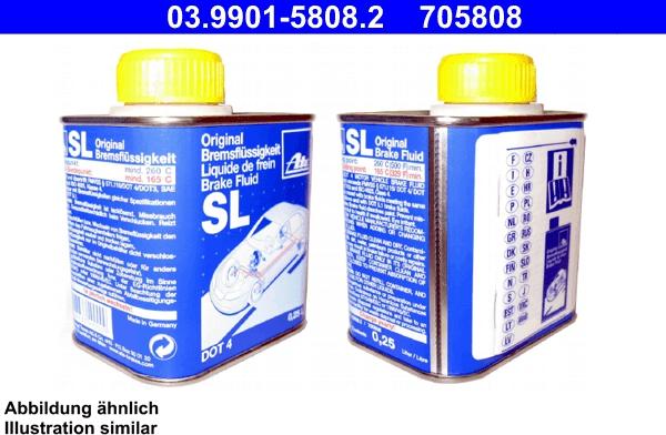 ATE 03.9901-5808.2 - Brake Fluid car-mod.net