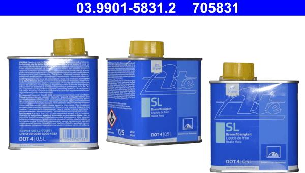 ATE 03.9901-5831.2 - Brake Fluid car-mod.net