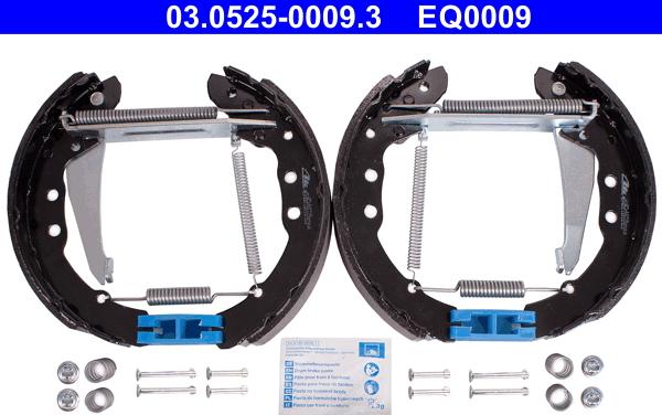 ATE 03.0525-0009.3 - Drum Brake Shoe Set car-mod.net