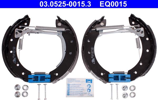 ATE 03.0525-0015.3 - Drum Brake Shoe Set car-mod.net