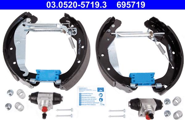 ATE 03.0520-5719.3 - Drum Brake Shoe Set car-mod.net