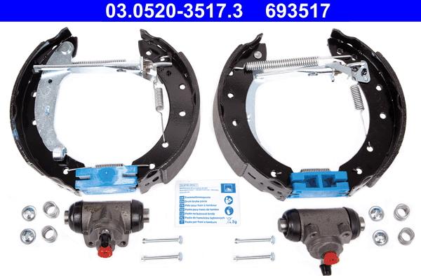 ATE 03.0520-3517.3 - Drum Brake Shoe Set car-mod.net
