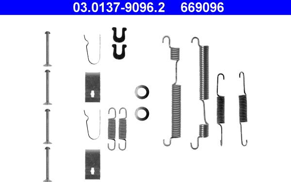 ATE 03.0137-9096.2 - Accessory Kit, brake shoes car-mod.net