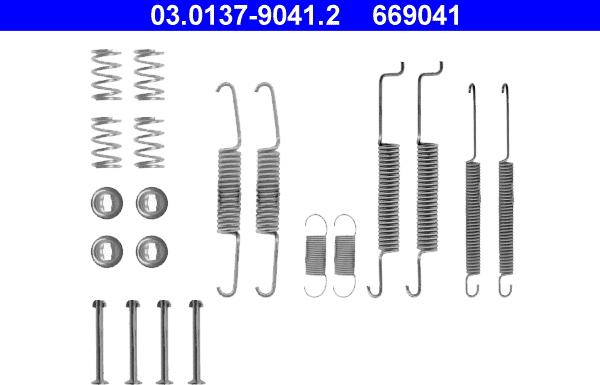 ATE 03.0137-9041.2 - Accessory Kit, brake shoes car-mod.net