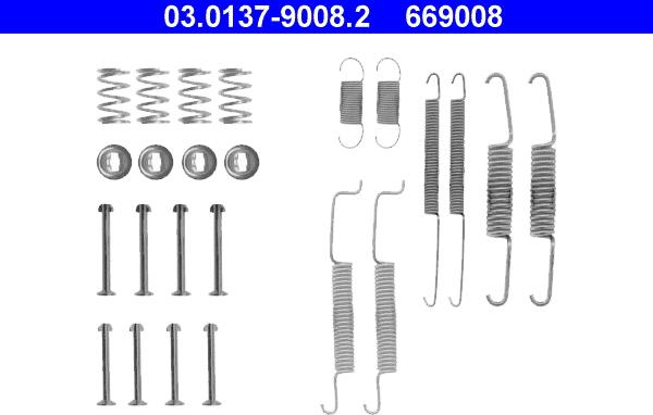 ATE 03.0137-9008.2 - Accessory Kit, brake shoes car-mod.net