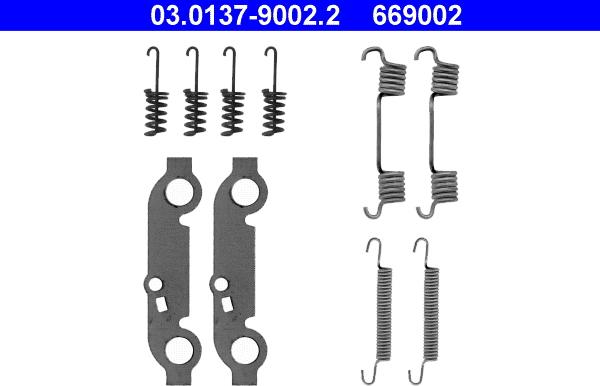 ATE 03.0137-9002.2 - Accessory Kit, parking brake shoes car-mod.net