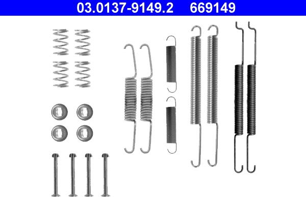 ATE 03.0137-9149.2 - Accessory Kit, brake shoes car-mod.net