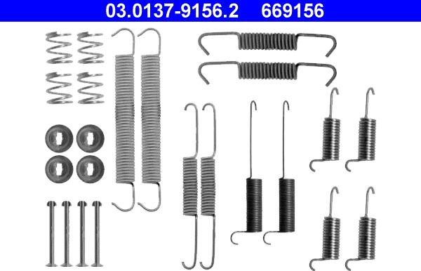 ATE 03.0137-9156.2 - Accessory Kit, brake shoes car-mod.net