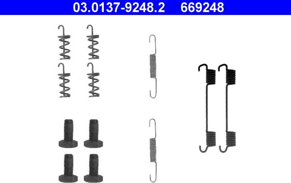 ATE 03.0137-9248.2 - Accessory Kit, parking brake shoes car-mod.net