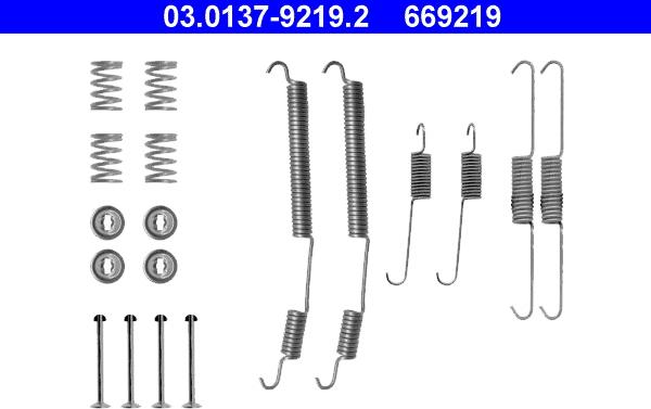 ATE 03.0137-9219.2 - Accessory Kit, brake shoes car-mod.net