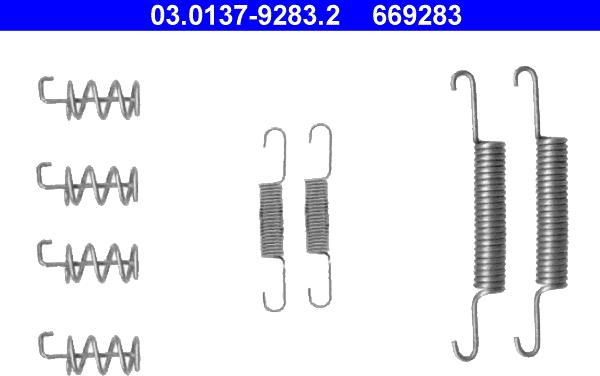 ATE 03.0137-9283.2 - Accessory Kit, parking brake shoes car-mod.net