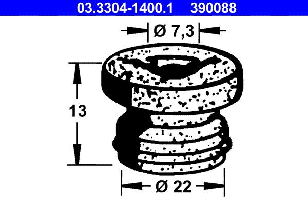 ATE 03.3304-1400.1 - Plug, brake fluid reservoir car-mod.net