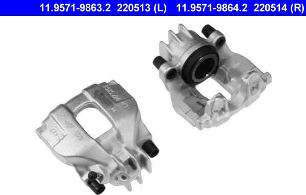 ATE 11.9571-9863.2 - Brake Caliper car-mod.net