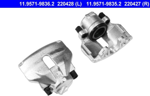 ATE 11.9571-9835.2 - Brake Caliper car-mod.net