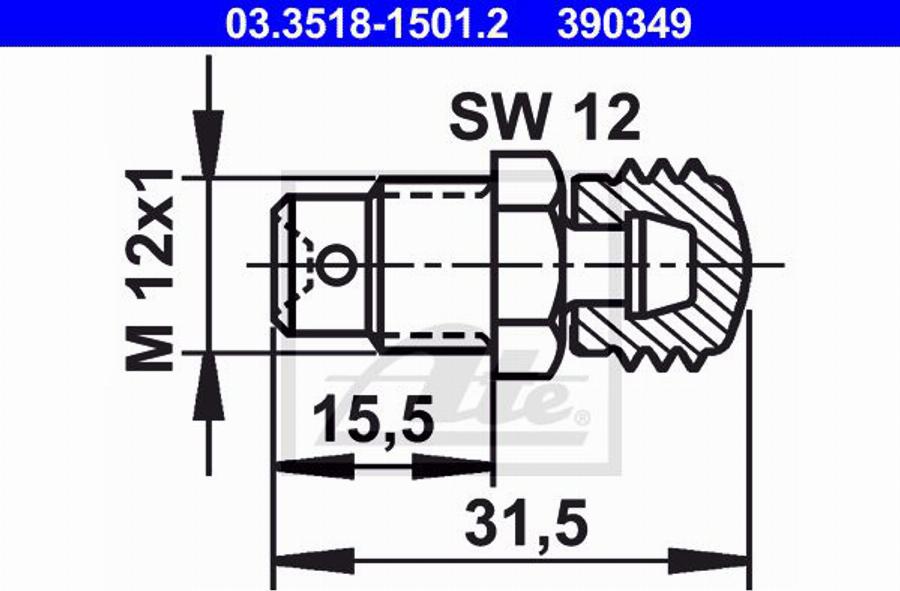 ATE 11.9601-9722.2 - Brake Caliper car-mod.net