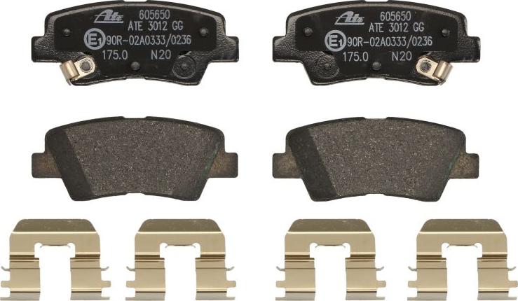 ATE 13.0460-5650.2 - Brake Pad Set, disc brake car-mod.net