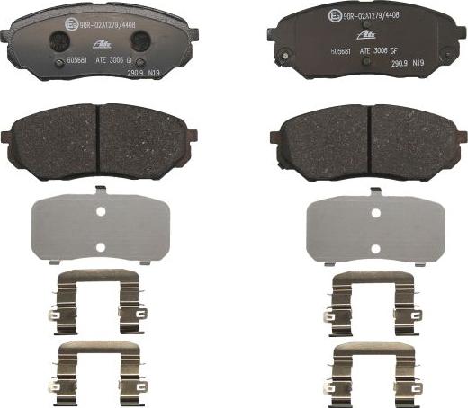 ATE 13.0460-5681.2 - Brake Pad Set, disc brake car-mod.net